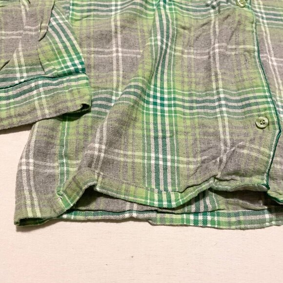 La Senza Candy Plaid Pajama Button Up Top Womens Size Small - Picture 7 of 16